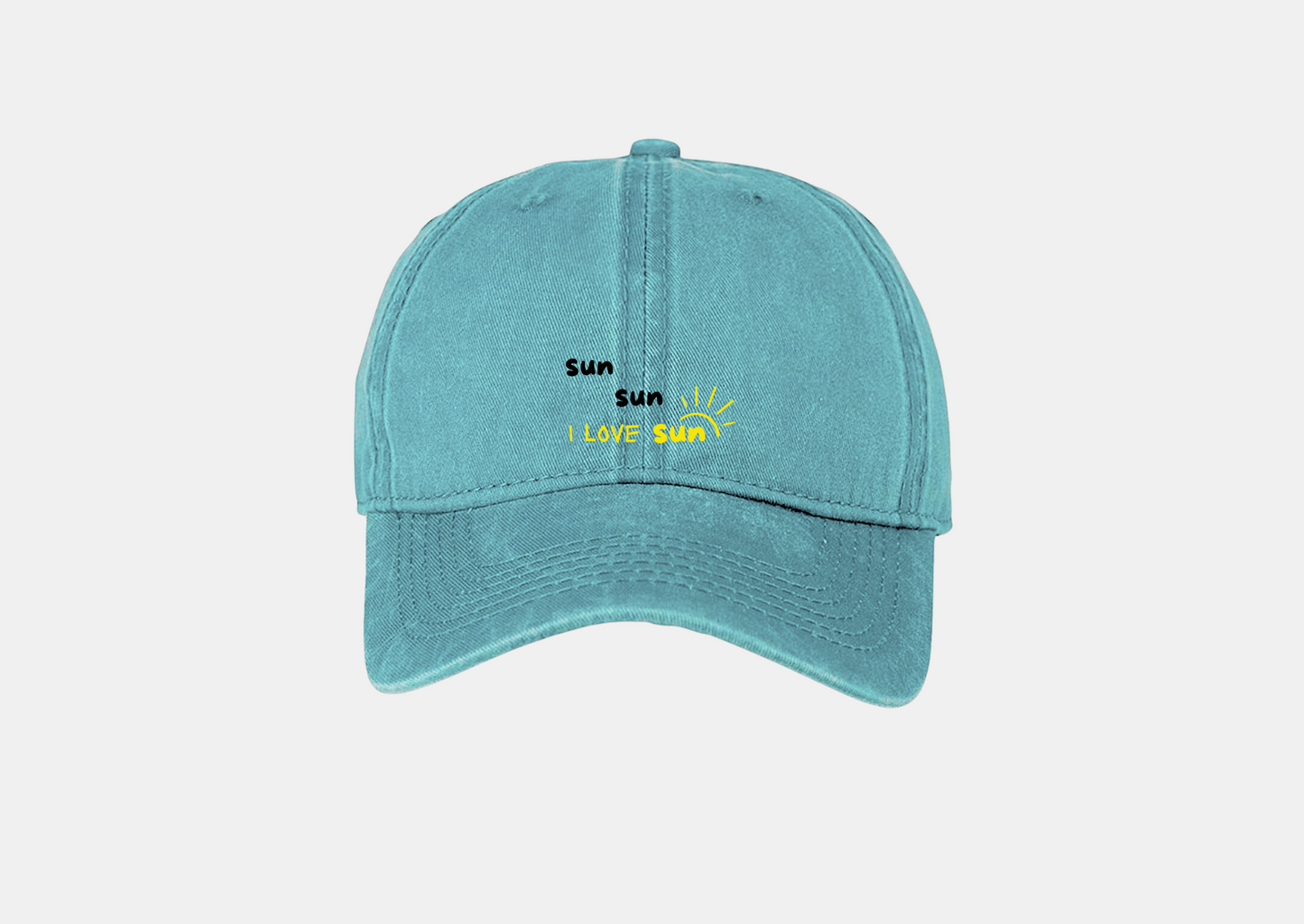 I LOVE SUN WASHED CAP