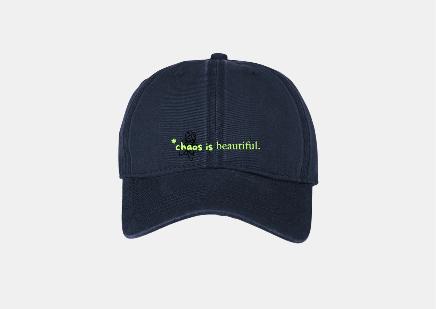CHAOS IS BEAUTIFUL WASHED CAP