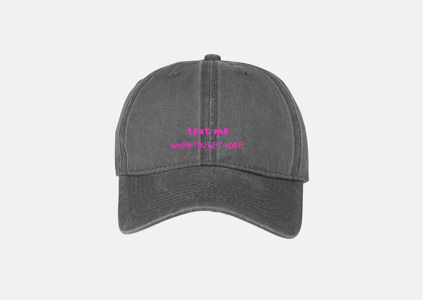 TEXT ME WASHED CAP