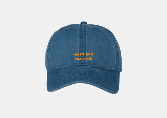 MORE SAIL LESS MAIL WASHED CAP